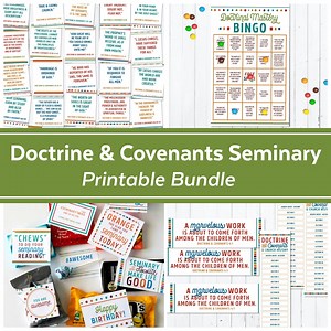 Doctrine & Covenants LDS Seminary Printable Bundle - Etsy