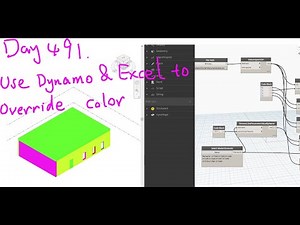 Everyday Revit (Day 491) - Use Dynamo, Project Parameter & Excel to Override Color in View