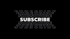 Youtube Subscribe Text 2d Glitch Animation on a Transparent Background
