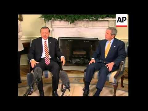 Bush meets Turkish PM Erdogan