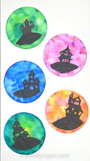 Haunted House Coffee Filter Craft 🎨 👻