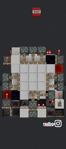 Minecraft Tutorial 3x3 Spiral Piston Door. #Minecraft #minecraftbedrock #mcpe #mcbe #redstonetutorial #redstone #pistondoor #redbgc.