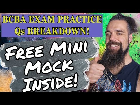 BCBA EXAM QUESTION Breakdowns - Mini Mock 📝 Full Review - Download FREE!! 😉