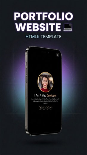 💻 Personal Portfolio Website on Mobile 📱 | Scarlett HTML5 Template