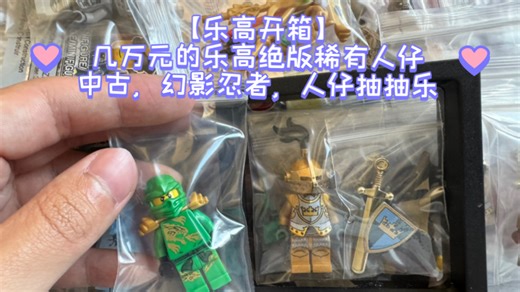 【WYT的乐高开箱】几万元的乐高稀有人仔一次开！海外淘货！幻影忍者，中古骑士，抽抽乐等等系列