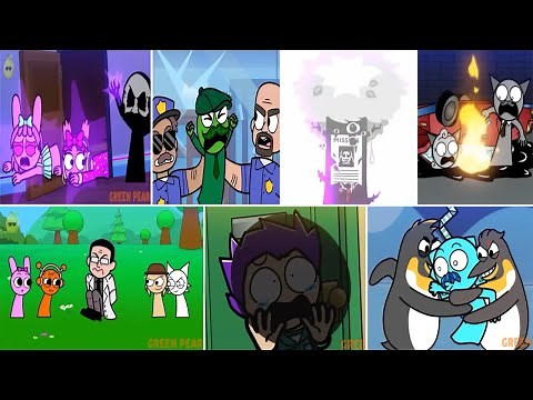 Hornstromp Sprunki Villains All Defeated Scenes