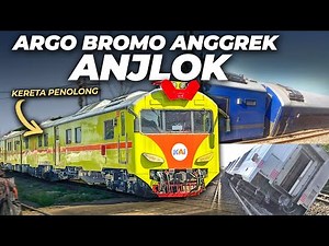 The Argo Bromo Anggrek train derailed and overturned. The train journey took a detour via Bandung.
