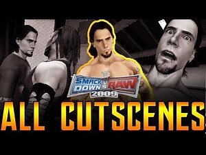 WWE Smackdown Vs Raw 2009 - ALL CUT SCENES - Road To Wrestlemania (CM Punk)