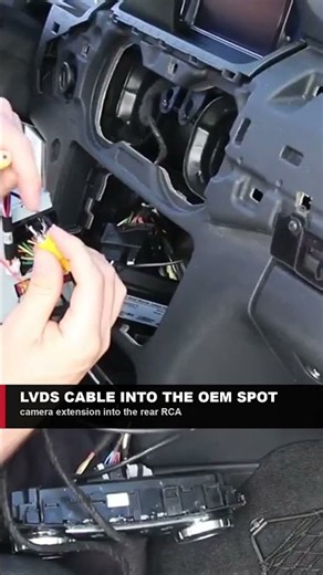 Mercedes GLK Backup Camera Install: LVDS Cable #shorts