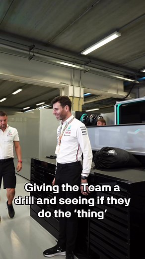 1.3M views · 10K reactions | We gave our team an Einhell drill to see if they do the ‘thing’  | Mercedes-AMG Petronas F1 Team | Facebook