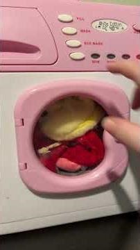 Testing pink washing machine
