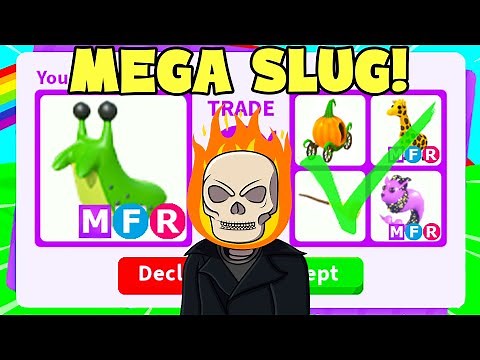 Trading the Worlds First Mega Slug! (Adopt me)