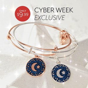 Get the Moon Star Night Sky Charm Bangle for only $9.99. Link below!✨ | ALEX AND ANI