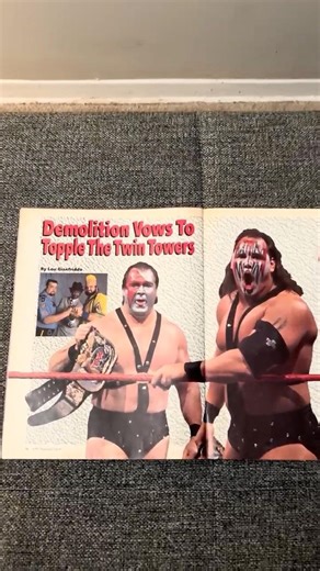 Demolition Ax Smash in WWF Magazine Big Boss Man WWE #wwe #prowrestling