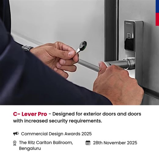 Meet our team at Commercial Design Awards 2025 to know more about our access solutions for every place that matters. Visit https://dk.world/3WuuX31 for more information. #dormakaba #CommercialDesignAwards #AccessSolutions #SecurityInnovation #ArchitecturalDesign #SecureDesign #CommercialInteriors | dormakaba India