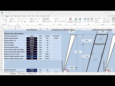 showcases the switch from cold bend opaque UCW panels to vision panels.