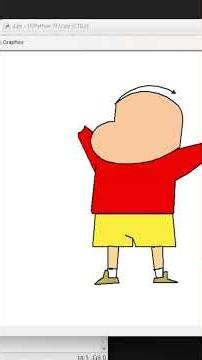 shinchen by using python #art #tutorial #cartoon #drawing #illustration