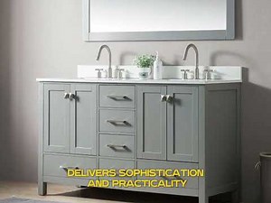 60" Double Sink Vanity with Marble Top