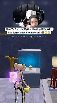 How To Find the Mythic Hunting Rifle With The Secret Duck Key In Fortnite‼️😱 #fortnite #shorts