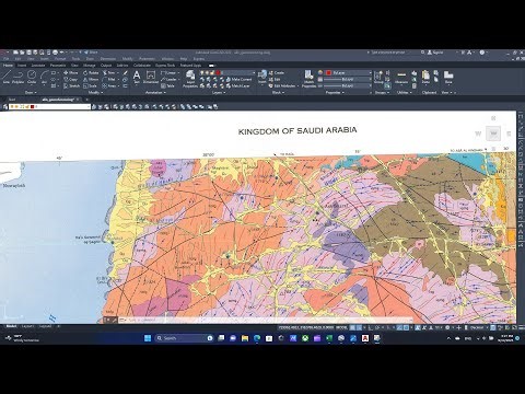 AutoCAD; ALIN georeference a geological map in AutoCAD