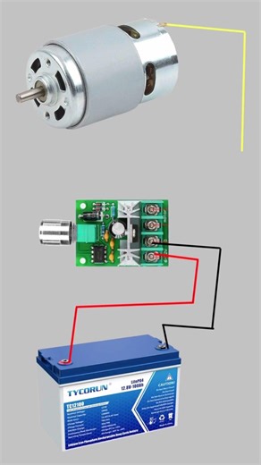 DC Motor Speed Controller Connection 🔌 #RGExperiment #shorts #speedcontroller