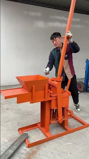 Family small manual compressed earth soil interlock block machine with low price #soilblocks