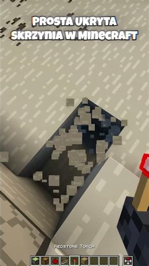 Prosta ukryta Skrzynia w Minecraft