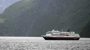 70 reactions | It's always nice to meet and greet another Hurtigruten ship. On MS Richard With's way to Geirangerfjorden, they met MS Otto Sverdrup on her sea trial.  | Hurtigruten | Facebook