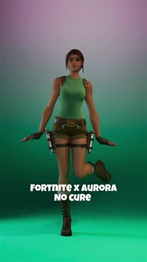 @Tomb Raider x @AURORA with the No Cure Emote #fortnite #fortnitebr #fortniteclips #tombraider #aurora