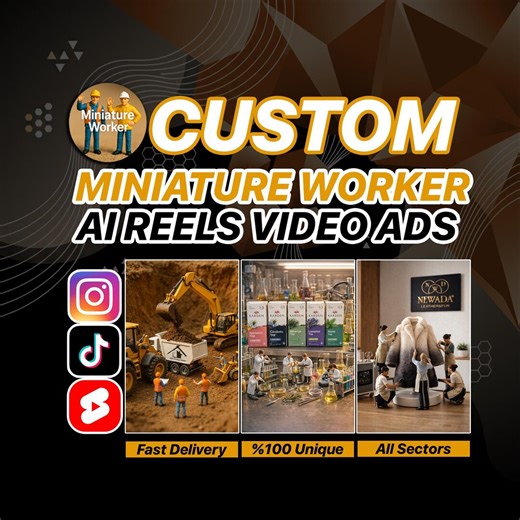 Custom Miniature Worker Video Ad | Brand Storytelling for Tiktok & Instagram | Tiny Worlds Workers - Etsy
