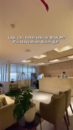 Kamu lagi cari hotel sekitar Blok M Fix staycation disini aja! Staycation santai saat libur panjang Mei? Beli hotelnya dari TikTok aja! Klik tag lokasi untuk booking hotelnya ya! CARA BOOKING HOTEL VIA TIKTOK : 1. Klik tag lokasi di video 2. Pilih tanggal booking 3. Pilih tipe kamar 4. Bayar #hoteljaksel #hoteljakarta #blokm #hotelblokm #jaksel