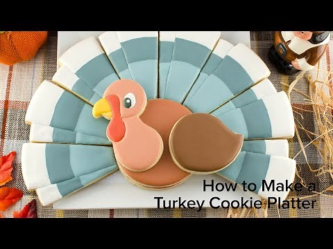 How to Make a Turkey Cookie Platter