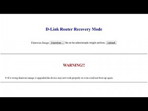 D-Link Router Recovery Mode o cómo recuperar un router de D-Link