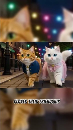 When Two Cats Fall in Love ❤️🐱✨ #CatLove #3DAnimation #RomanticCats #AIStory #Shorts