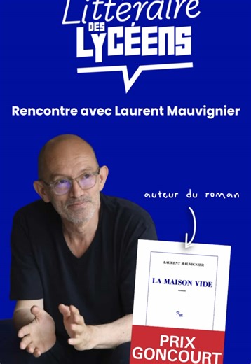 INTERVIEW 🎙️ de Laurent Mauvignier pour son roman La maison vide, publié aux éditions de Minuit et sélectionné pour le Prix Littéraire des lycéens des Pays de la Loire 📚✨ La version longue est à retrouver sur la chaîne YouTube des Pays de la Loire 🎬 bon visionnage à vous et belle future lecture de ce Prix Goncourt, si ce n’est pas déjà fait 📖 interview réalisée en collaboration commerciale rémunérée avec les Pays de la Loire #interview #prixgoncourt #lecture #booktokfrance #laurentmauvignier