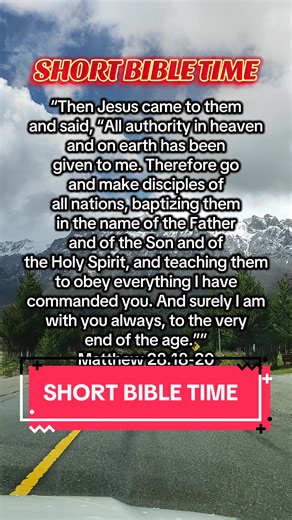 SHORT BIBLE TIME Go Make Disciples! #christiantiktok #christianmusic #worship #bibleverse #songwriter