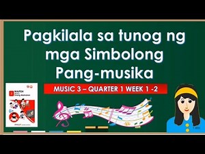 PAGKILALA SA TUNOG NG MGA SIMBOLONG PANG-MUSIKA|| URI, SIMBOLO NG NOTA AT PAHINGA|| MUSIC 3 WEEK 1-2