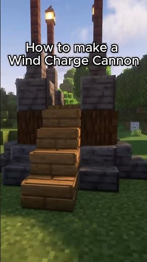 How to Build | Wind Charge Cannon #minecraft #howto #tutorial