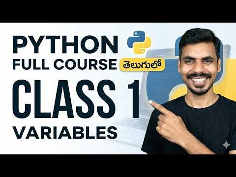 Python full course for Beginners | Part 1 | Variables | Telugu