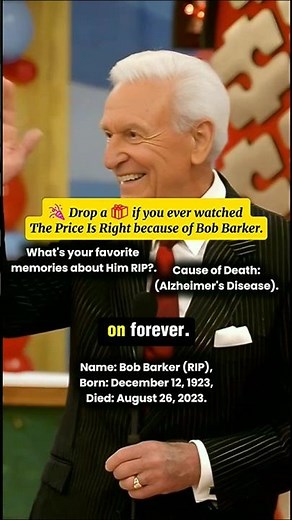 Bob Barker (1923–2023) – The Legendary Host Who Defined ‘The Price Is Right’