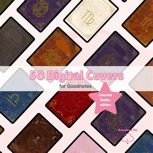 50 Digital Notebook Covers, Goodnotes Cover, Notability Cover, Digital Planner Cover - Etsy