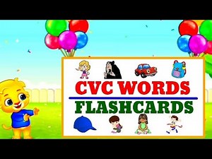 CVC WORDS /a/ || FLASHCARDS for kindergarten