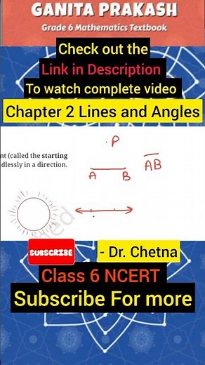 Class 6 Maths Chapter 2 Lines and Angles #class6maths #ncert #grade6math #ganitaprakash #cbse #2025
