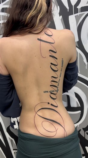 CUSTOM SCRIPT TATTOO #tattoo #njtattooartist #tattooideas