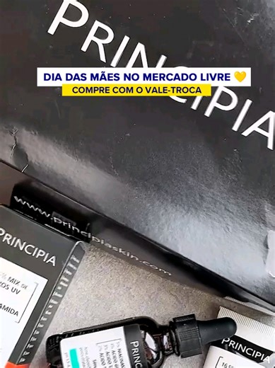 Skincare de milhões pra quem cuida de todo mundo e esquece de si mesma! 🧖‍♀️ O Kit Principia Trio é o presente perfeito pra devolver aquele glow natural pra pele da sua mãe. E o melhor: você compra com vale-troca no app! 💛✨ Coloque o ID no buscador 🔎 do app: MLMODA-W1YH #MercadoLivre #DiaDasMães
