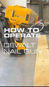 HOW TO SET UP AND OPERATE A DEWALT NAIL GUN #nailgun #dewalt #tools #hire