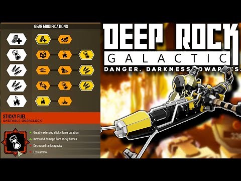 Driller Loadouts 101: Flamethrower + Sticky Fuel | Deep Rock Galactic