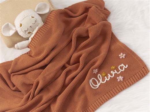 Personalized Baby Blanket, Baby Blanket, Hand Embroidered Baby Name, Baby Cotton Blanket, Customized Newborn Blanket, Baby Shower Gift - Etsy