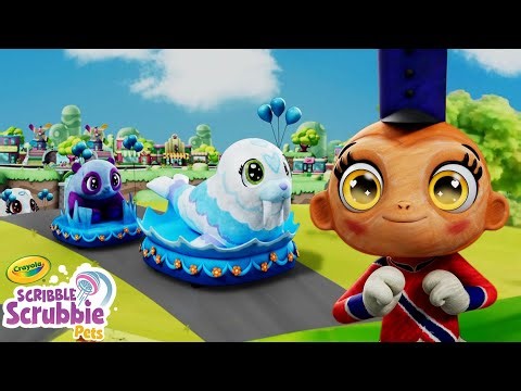 We Made Our Own Parade Float! | Crayola Scribble Scrubbie | Funny Cartoons for Kids