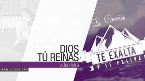Dios, Tú Reinas Vestido de poder y de autoridad Cabalgas sobre nubes, caminas sobre el mar La creación te exalta y se postra Los cielos y la tierra tiemblan con tu voz, Tú eres… Santo, tú eres santo Poderoso, Dios, tú reinas Digno, tú eres digno Rey de Gloria, Dios tú reinas ¿Quién resistirá el poder de tu presencia? ¿Quién verá tu rostro y quedará igual? ¿Qué amor es éste que dejó su esplendor? ¿Qué Dios es éste que su vida entregó? Tú eres… Santo, tú eres santo Poderoso, Dios, tú reinas Digno,